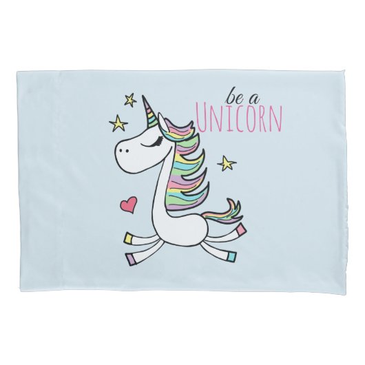 Wees Een Eenhoorn Enkele Pillowcase, Standaardmaat Kussensloop (Voorkant)
