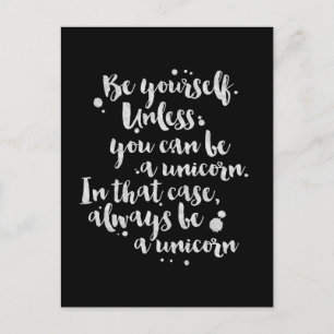 Wees een eenhoorn - Inspirerend Kaart