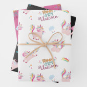 Wees een eenhoorn regenboog motivatie regenboog inpakpapier vel (In situ)