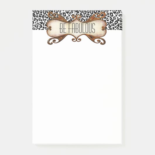 Wees een fantastische quote met dierenprint post-it® notes (Voorkant)