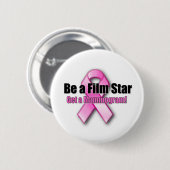 Wees een filmster ronde button 5,7 cm (Voorkant /achterkant)