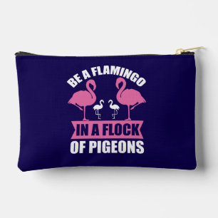 Wees een flamingo in een zwerm duiven etui