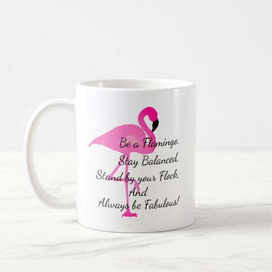 Wees een Flamingo-Mok Koffiemok (Links)