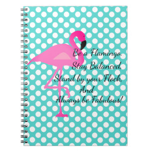 Wees een Flamingo Stippen Notitieboek