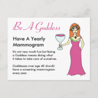 Wees een godin, heb een Mammogram Wine Goddess BCA