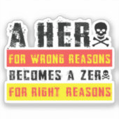 Wees een goed mens sticker (Voorkant)