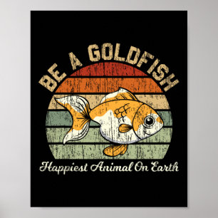 Wees een goudvis voor een voetbal motivatiequote poster