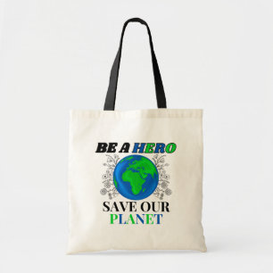 Wees een held Red ons Planet Earth Vrouw Tote Bag
