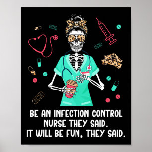 Wees een infectie controle verpleegkundige infecti poster