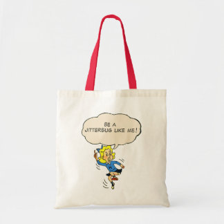 Wees een Jitterbug zoals ik! canvas tas