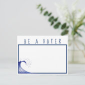 Wees een kiezer briefkaart (Staand voorkant)