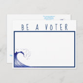 Wees een kiezer briefkaart (Voorkant / Achterkant)