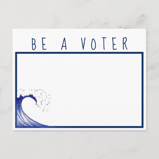 Wees een kiezer briefkaart (Voorkant)