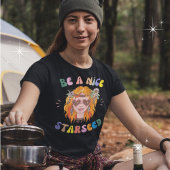 Wees een leuke starseed hippie bloem kind grafiek t-shirt