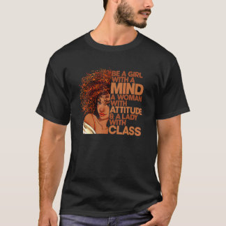 Wees een meisje met een vriendelijke vrouw met een t-shirt