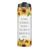 Wees een moedige en onbevreesde God Thermosbeker (Voorkant)