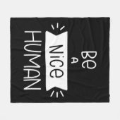 Wees een mooi mens fleece deken (Voorkant (Horizontaal))