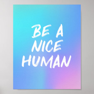 Wees een mooi Poster voor een menselijke kleurrijk