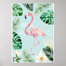 Wees een Poster van Flamingo