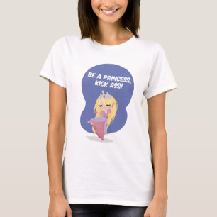 Wees een prinsesje, schop! - Spaghetti Strap T-shirt