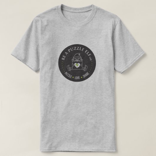 Wees een Puzzel Elf - Basic T-Shirt (Design voorkant)