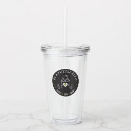 Wees een Puzzel Elf — Waterfles / Thermoskan Acryl Drinkbeker