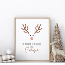 Wees een Rudolph zonder lijst