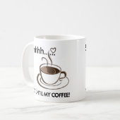 Wees een rustige koffie Mok (Voorkant links)