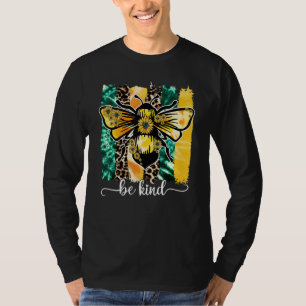 Wees een soort bijenluipaard zonnebloemen Autistis T-shirt
