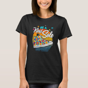 Wees een soort eenzame autisme-bewustmakingsschokk t-shirt
