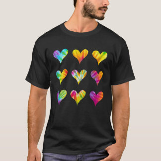 Wees een soort hart S, tik kleurstof T voor vrouwe T-shirt