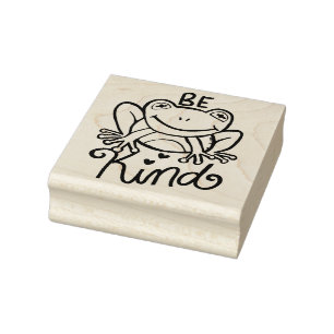 Wees een soort kikker rubberstempel