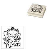 Wees een soort kikker 	rubberstempel (Gestempeld)