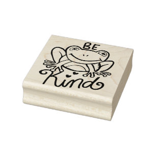 Wees een soort kikker rubberstempel