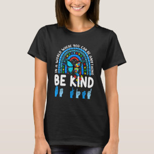 Wees een soort regenboogbrek Blauwe Autisme Bewust T-shirt