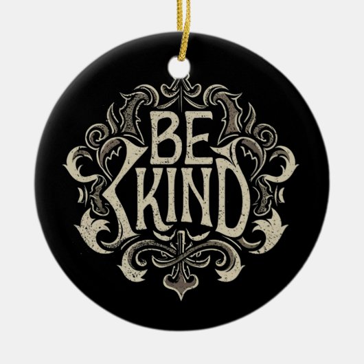 Wees een soort Retro Keramisch Ornament (Voorkant)