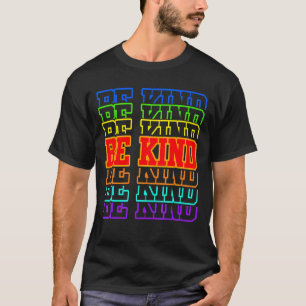 Wees een soort Retro Oranje Unity Kindness Anti Bu T-shirt
