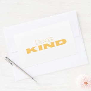 Wees een soort ticker rechthoekige sticker