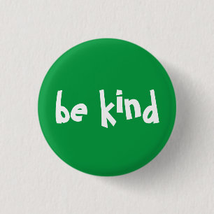 Wees een soort Typografie Green White Button