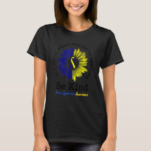 Wees een soort wereld-down syndroom dag bewustword t-shirt