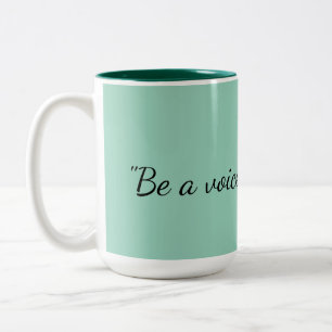 Wees een stem, geen echo Sage Green mok