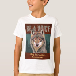 Wees een stem - Wolf bescherming en vrijheid T-shirt