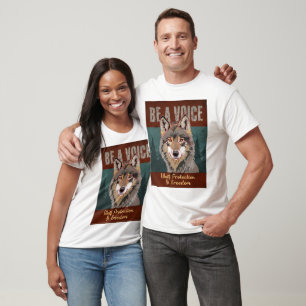 Wees een stem - Wolf bescherming en vrijheid T-shirt