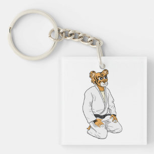 Wees een tijger sleutelhanger