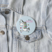 Wees een unicorn-Button Ronde Button 7,6 Cm (In situ)
