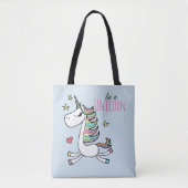 Wees een unicorn-Canvas tas (Voorkant)