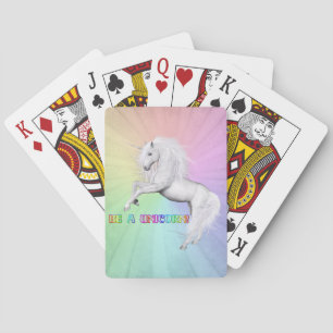 Wees een unicorn speelkaarten