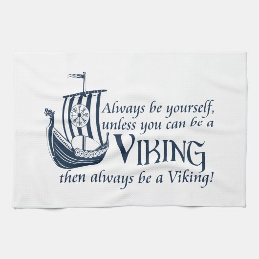 Wees een Viking! Theedoek (Horizontaal)