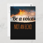 Wees een voice quote briefkaart (Voorkant / Achterkant)