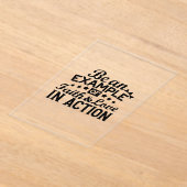 Wees een voorbeeld van geloof en liefde in actie acryl uitnodigingen (Laagn)